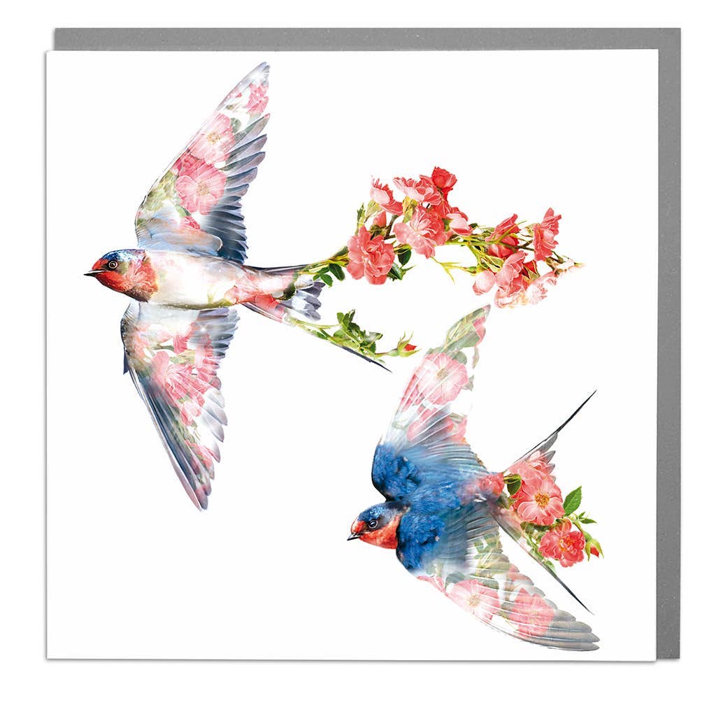 Swallows Card by Lola Design