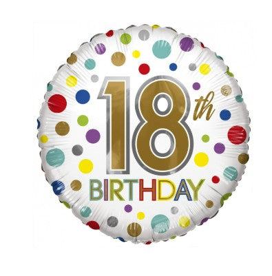 18TH BIRTHDAY DOT BALLOON
