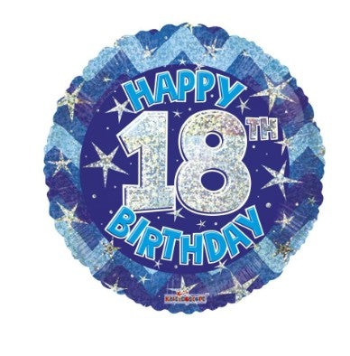 18TH BIRTHDAY BLUE BALLOON