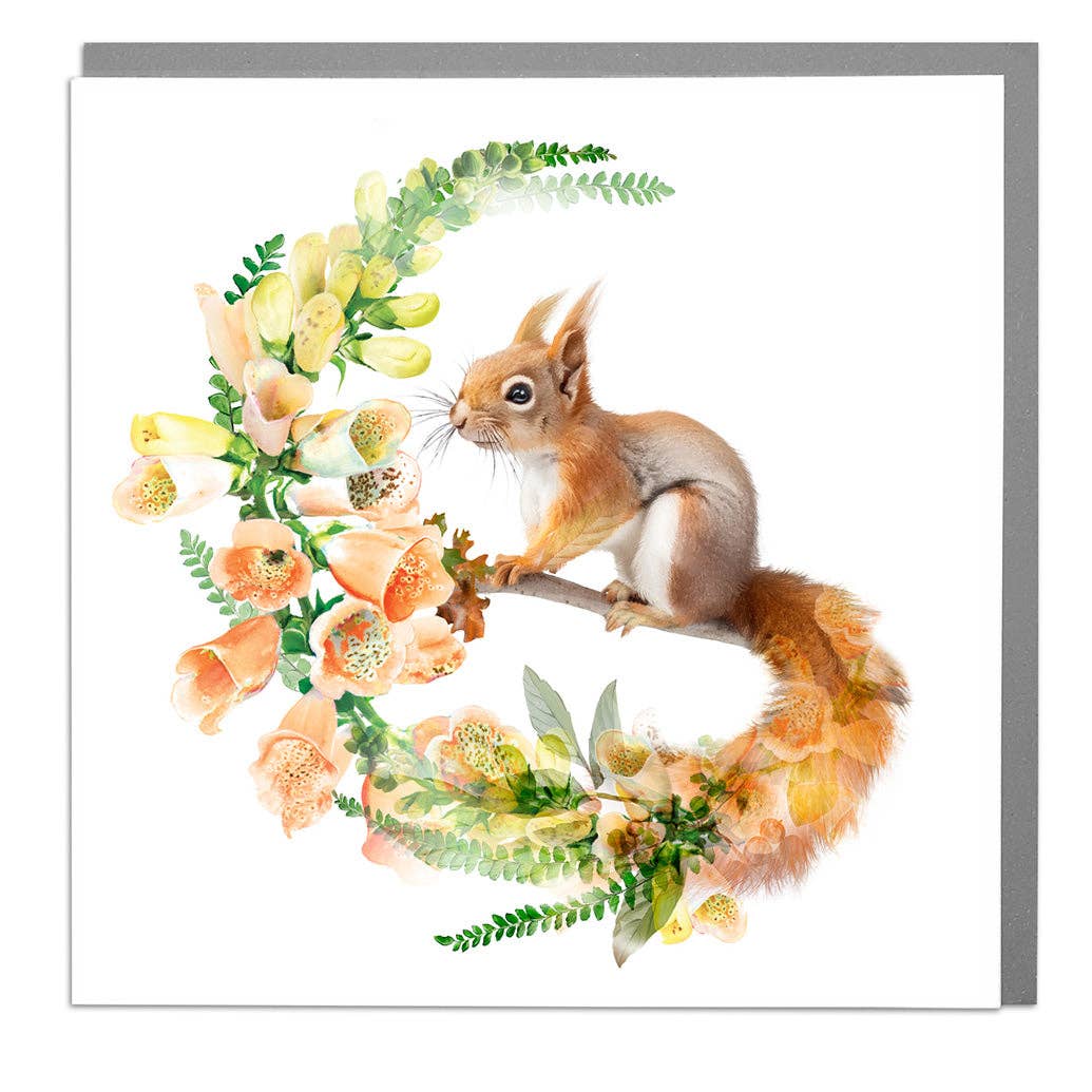 Red Squirrel Card by Lola Design