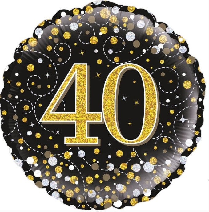 40TH BIRTHDAY FIZZ BALLOON