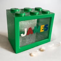 Personalised Building Brick Money Box