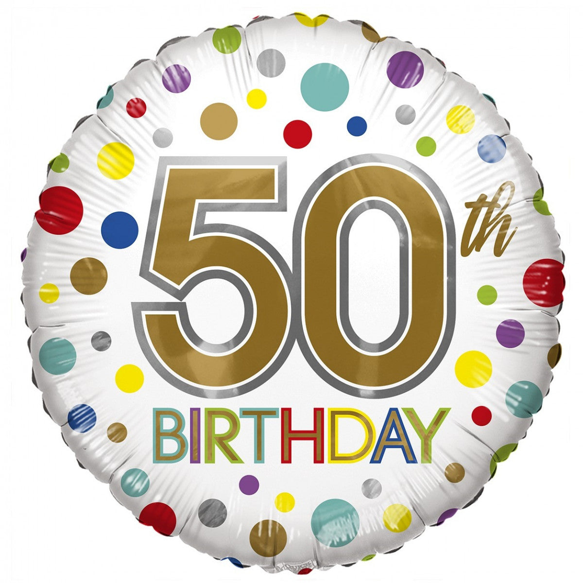 50TH BIRTHDAY DOT BALLOON