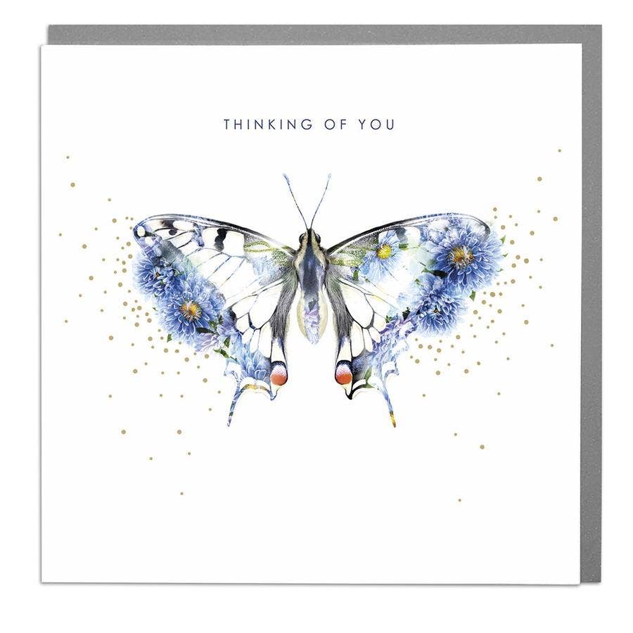 Butterfly Thinking of You Card by Lola Design