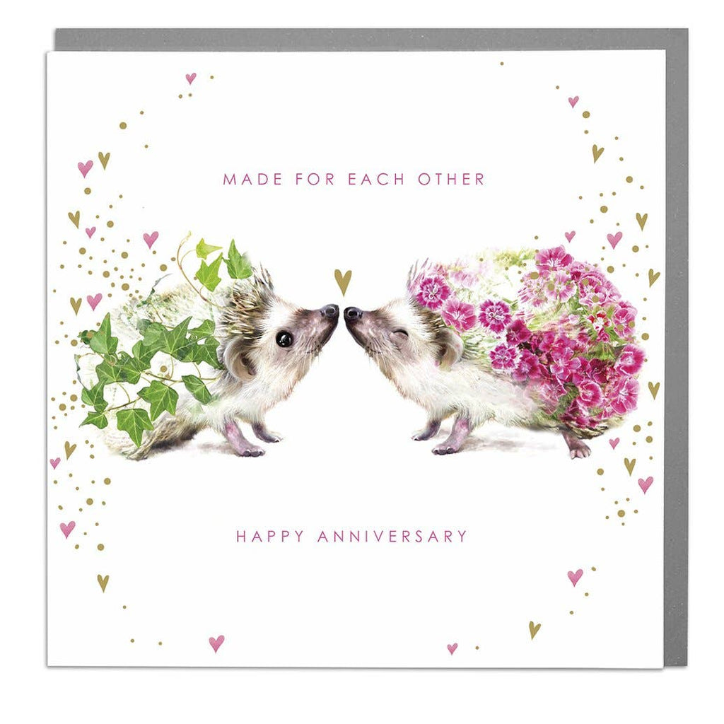 Hedeghogs Happy Anniversary Card by Lola Design