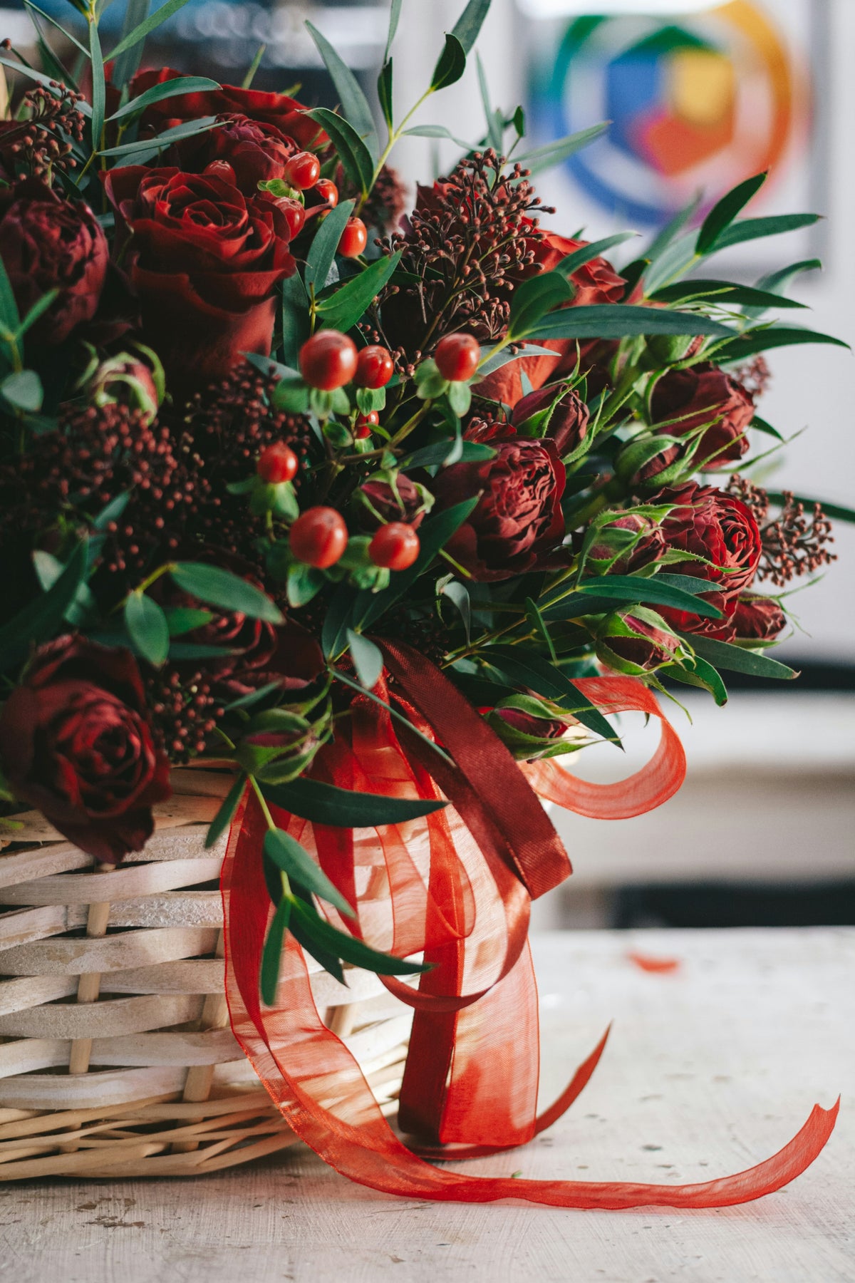 Florist Choice Festive Basket Arrangement