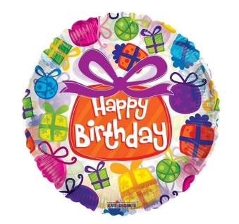 HAPPY BIRTHDAY PRESENT BALLOON