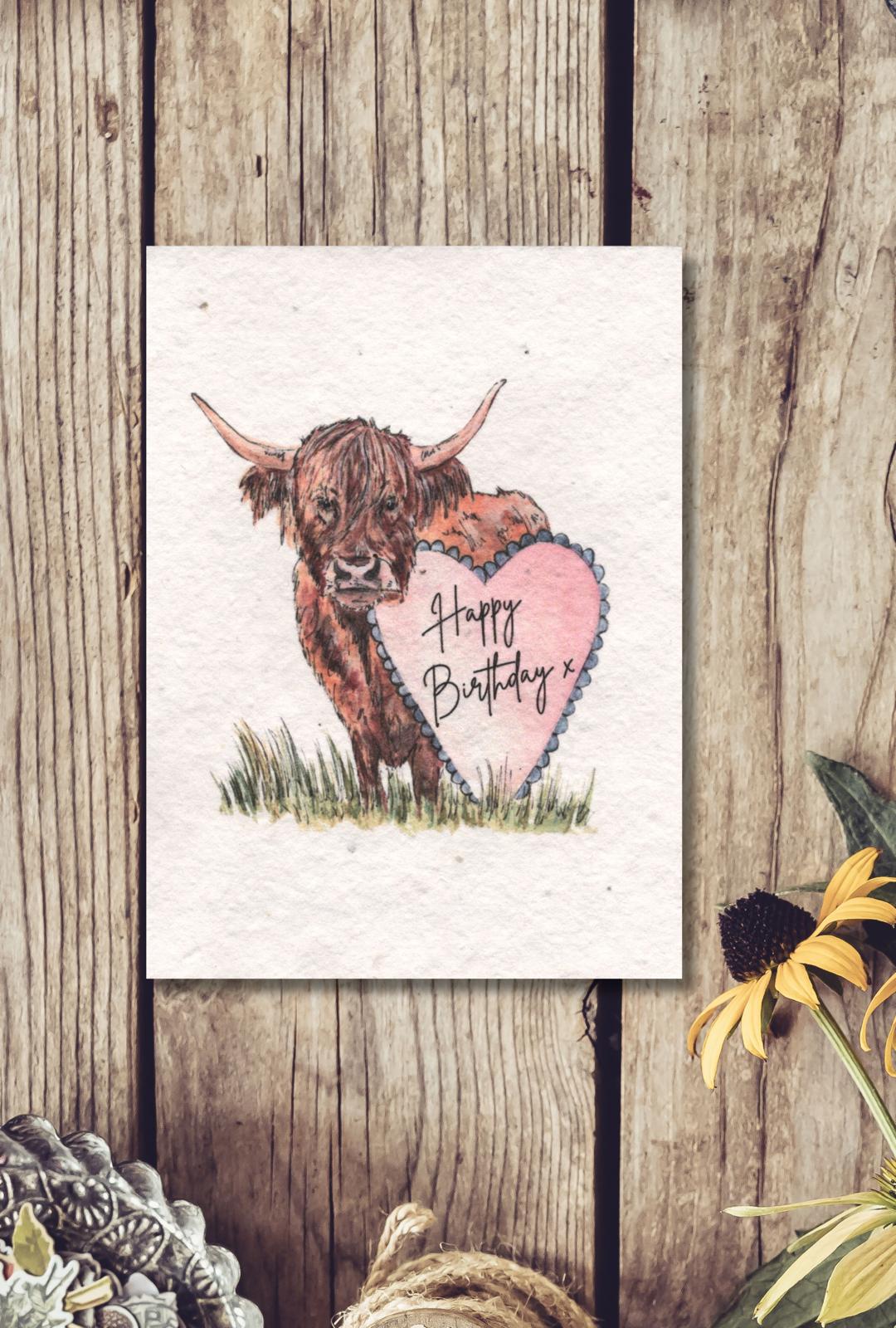 HAPPY BIRTHDAY SEEDED CARD