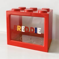 Personalised Building Brick Money Box