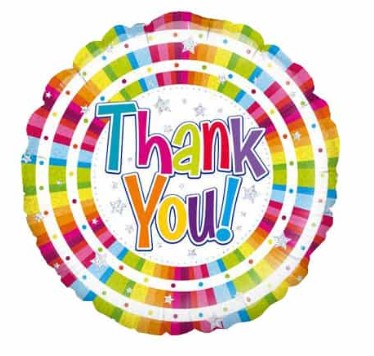 THANK YOU BRIGHT BALLOON