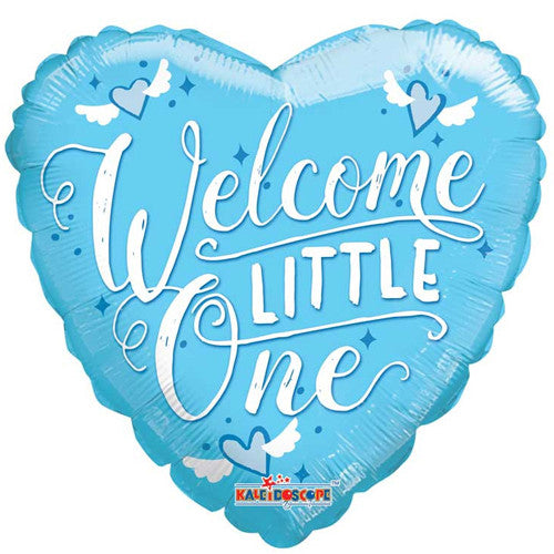 WELCOME LITTLE ONE BLUE HEART