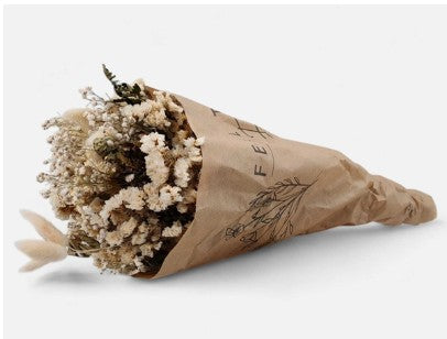 WHITE DRIED FLOWER BOUQUET