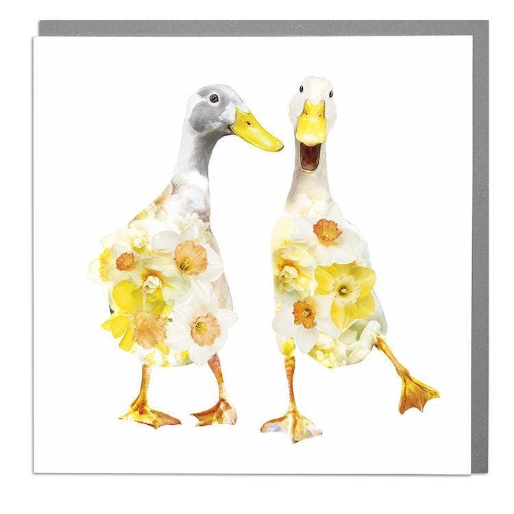 Indian Runner Ducks Card by Lola Design